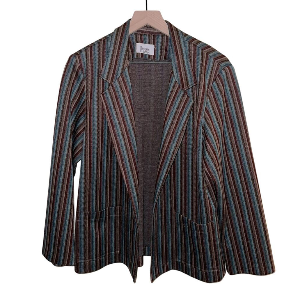 VINTAGE CRICKET LAND 70s wool blend suit jacket  M